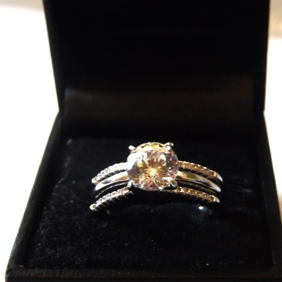 Radiance by Absolute Simulated Diamond Ring Size 9 - Picture 3 of 7